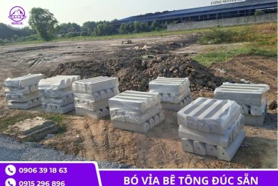 Bó vỉa bê tông vát góc đúc sẵn