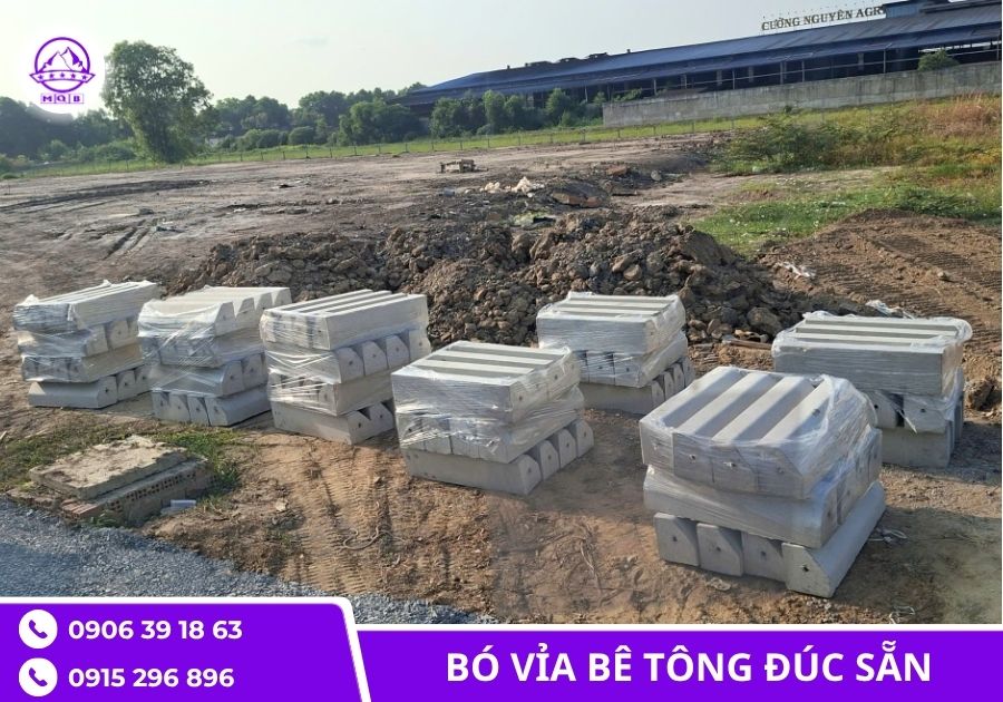 Bó vỉa bê tông vát góc đúc sẵn