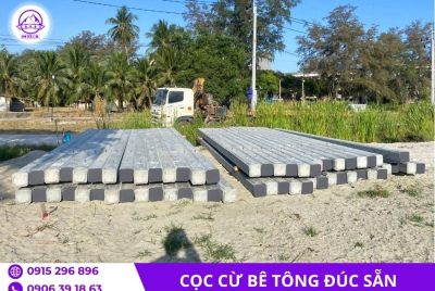 Cọc cừ bê tông vuông