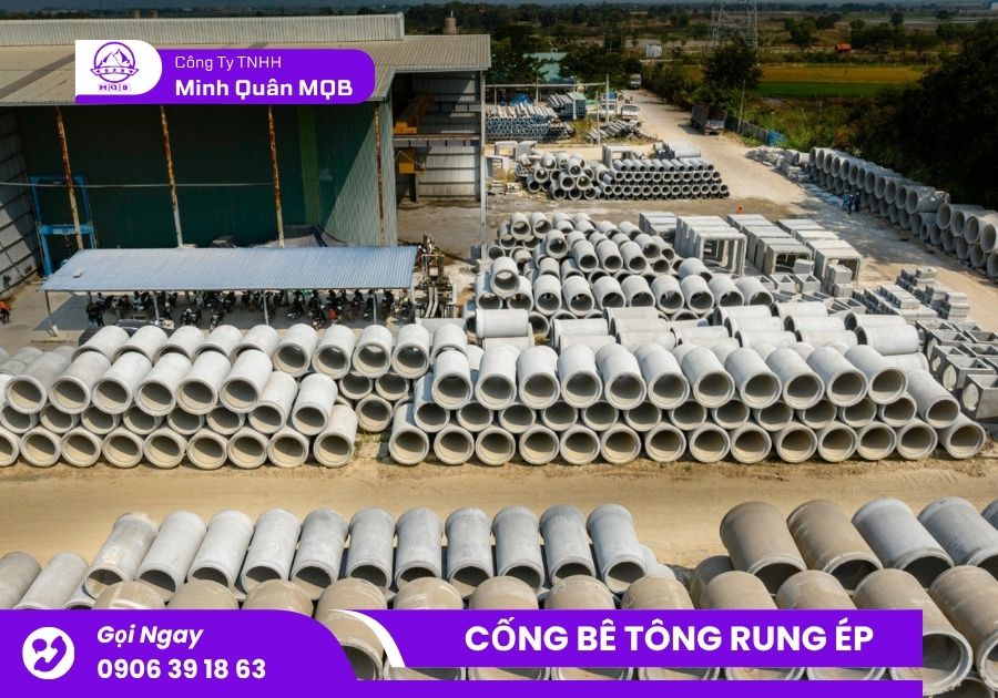 Cống bê tông nén rung cốt thép