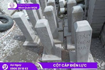 Cột bê tông cảnh báo cáp ngầm điện lực 9 Cột bê tông cảnh báo cáp ngầm cao cấp
