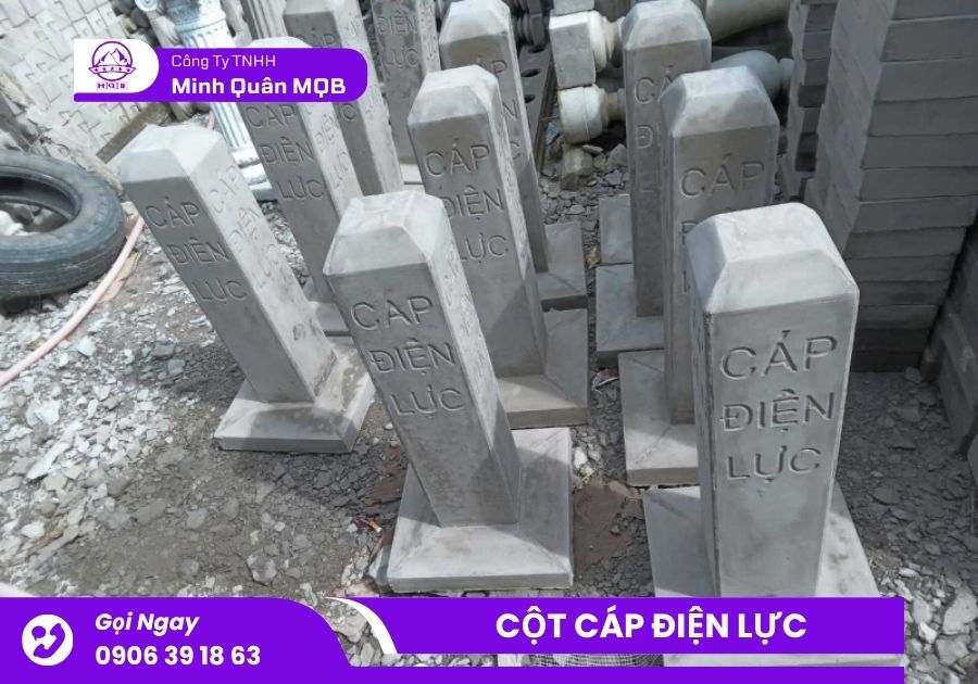 Cột bê tông cảnh báo cáp ngầm điện lực 6 Cột bê tông cảnh báo cáp ngầm cao cấp