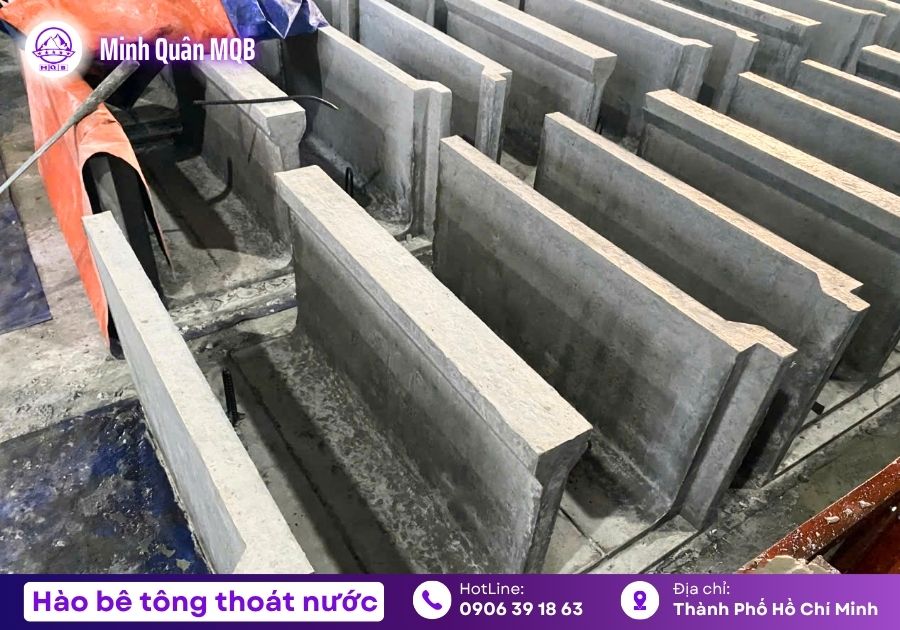 Hào kỹ thuật chữ U 3 ngăn đúc sẵn