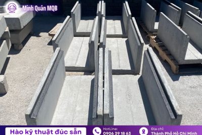 Rãnh bê tông tại Cần Giờ đúc sẵn