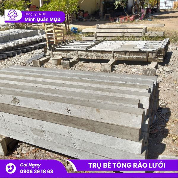 Trụ bê tông 100x100x3000mm đúc sẵn