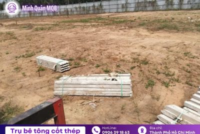 Trụ hàng rào cốt thép