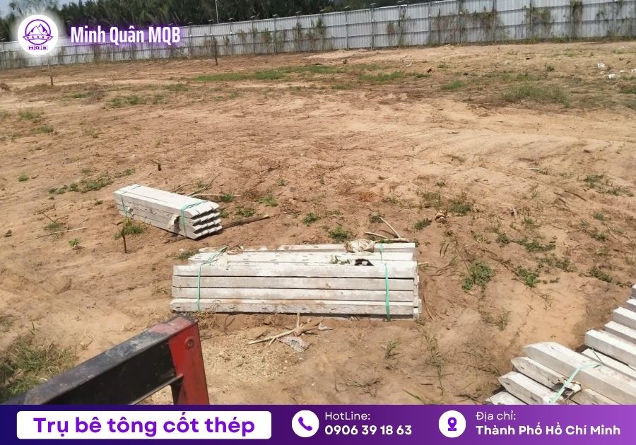 Trụ hàng rào cốt thép