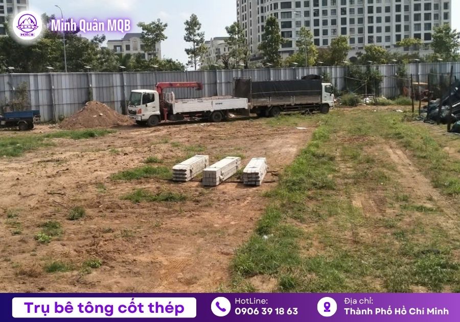 Trụ hàng rào đúc sẵn