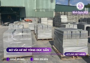 Bó vỉa vát góc và bó vỉa đứng