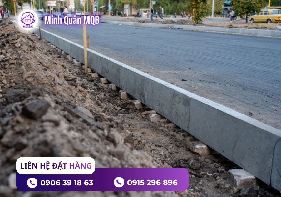 Bó vỉa đúc sẵn bằng bê tông