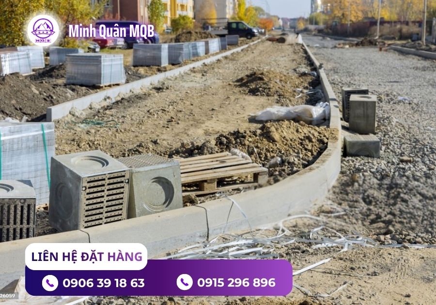 Bó vỉa đúc sẵn vát góc