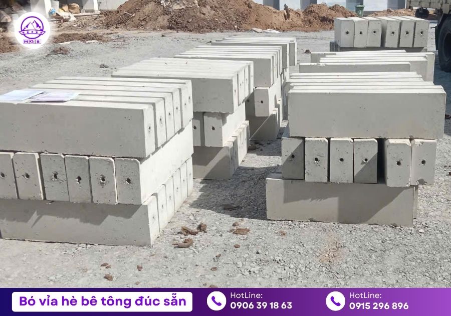 Bó vỉa hè tại Bình Phước đúc sẵn