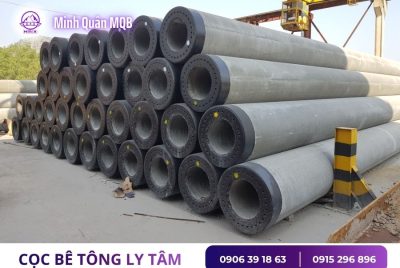 Cọc bê tông chống lún đúc sẵn