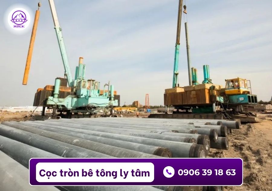 Cọc ly tâm D600 đúc sẵn