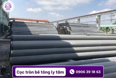 Cọc ly tâm D600 làm móng