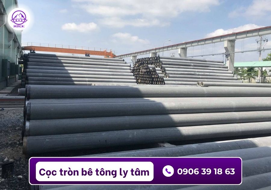 Cọc ly tâm D600 làm móng