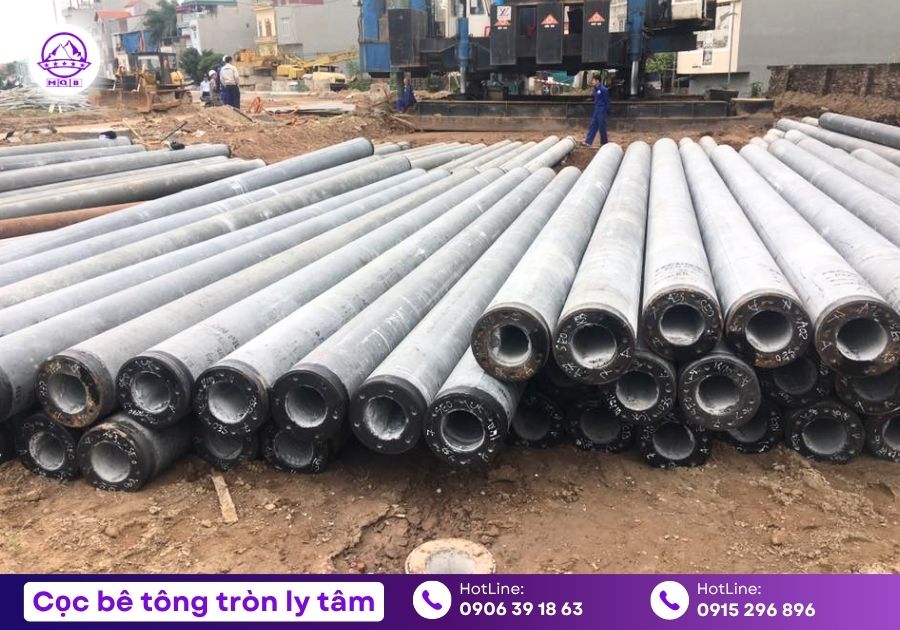 Cọc tròn ly tâm D300 chống lún