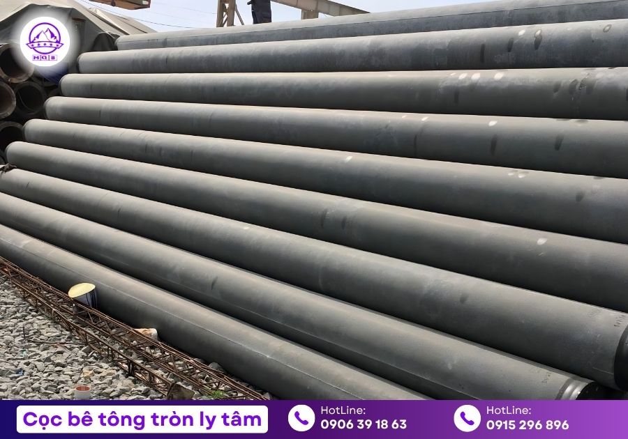 Cọc tròn ly tâm D300 đúc sẵn