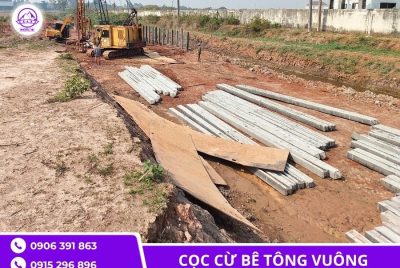 Cọc vuông bê tông cốt thép chịu lực