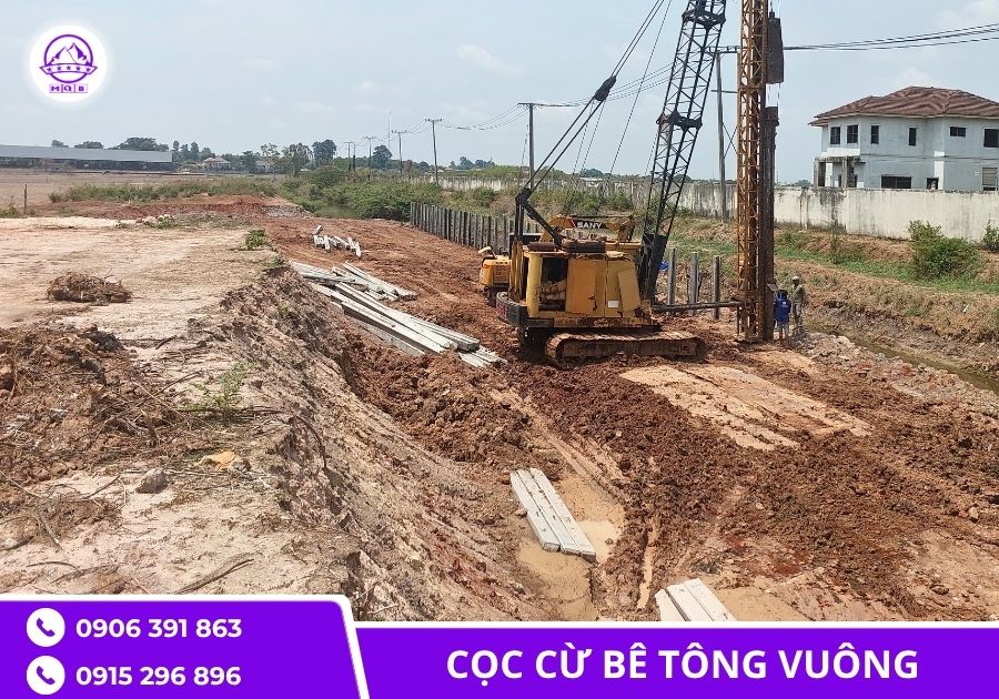 Đơn vị bán cọc vuông bê tông cốt thép tại TPHCM 4 Cọc vuông bê tông cốt thép tại TPHCM