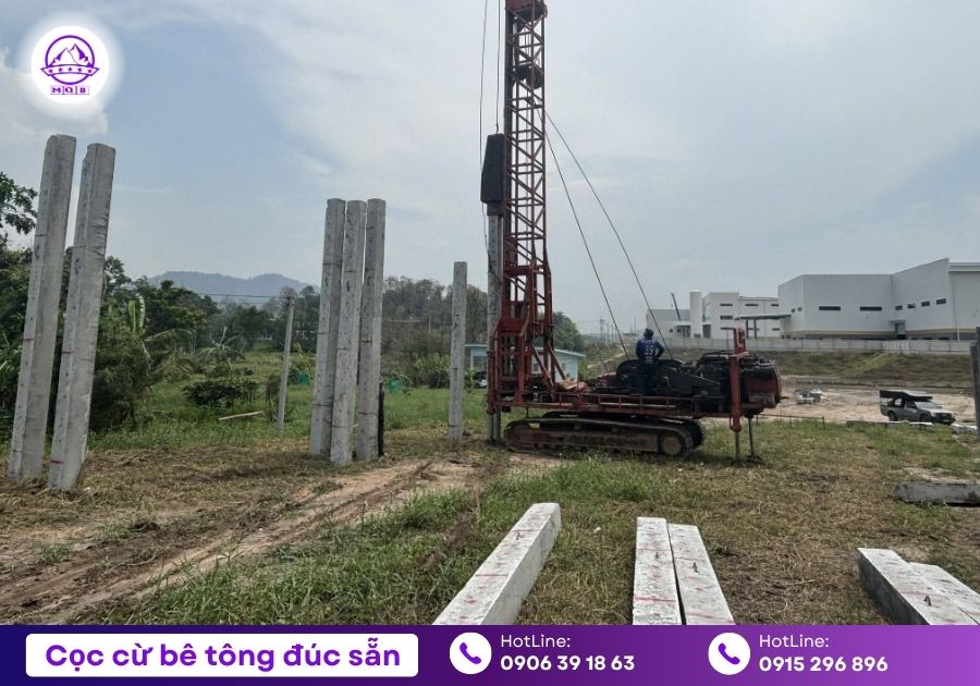 Cọc vuông bê tông dự ứng lực chất lượng