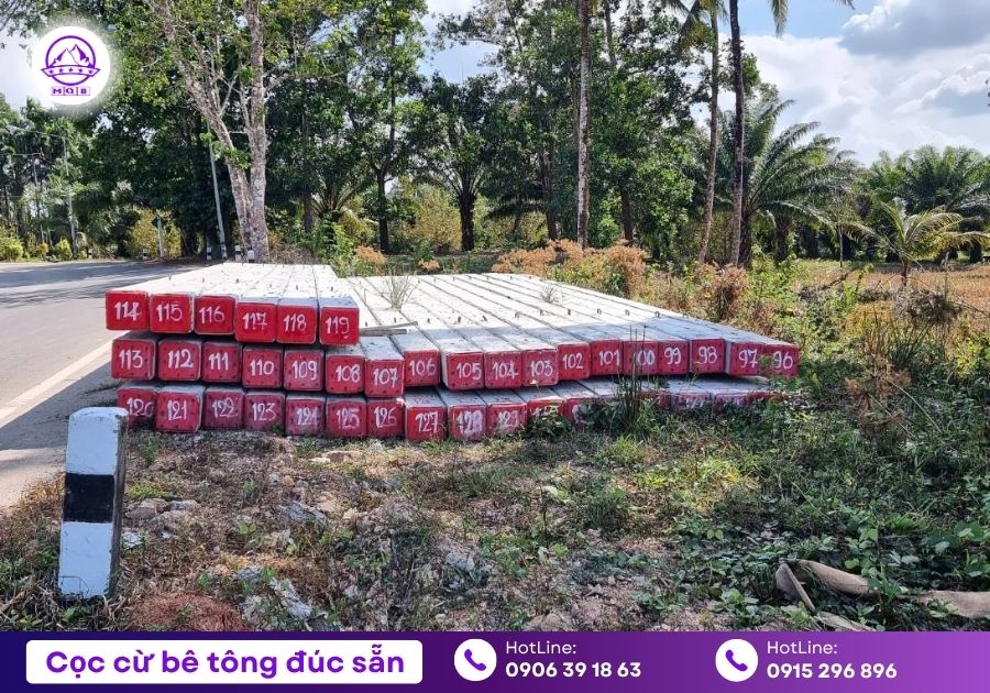 Cọc vuông bê tông dự ứng lực đúc sẵn