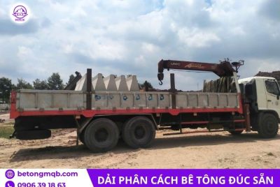 Dải phân cách tiêu chuẩn 2m đúc sẵn