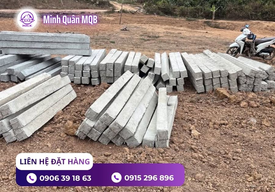 Trụ bê tông rào đất đúc sẵn