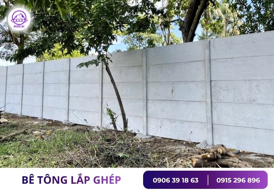 5 Cách Giúp Tường Rào Bê Tông Lắp Ghép Sử Dụng Bền Hơn 2 Cách dùng tường rào bê tông lắp ghép