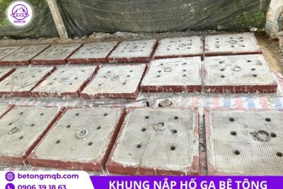 Cấu kiện khung nắp đúc sẵn bằng bê tông