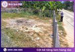 Cọc bê tông làm hàng rào