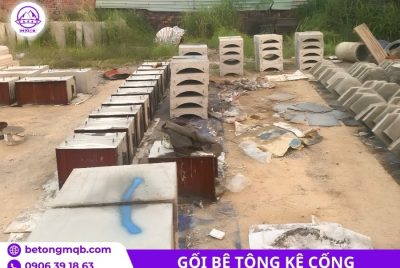 Gối đỡ cống bi bằng bê tông