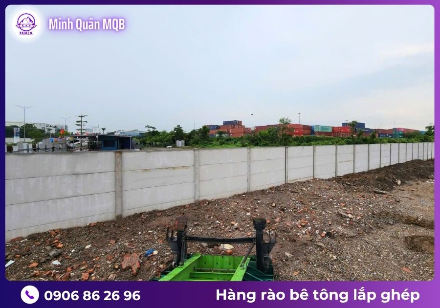 Cung cấp hàng rào bê tông lắp ghép chất lượng cao 2 Hàng rào bê tông lắp ghép chất lượng