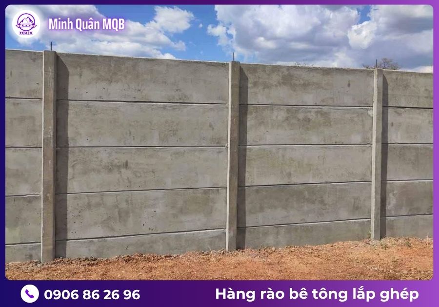 Cung cấp hàng rào bê tông lắp ghép chất lượng cao 3 hang rao be tong lap ghep tai mien nam