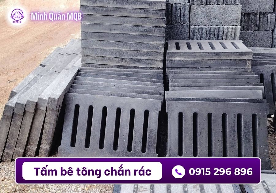Nắp mương U chắn rác cho khu công nghiệp và khu dân cư 2 Nắp mương U chắn rác bằng bê tông