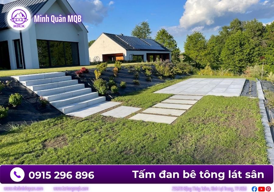 Tấm bê tông lát sân