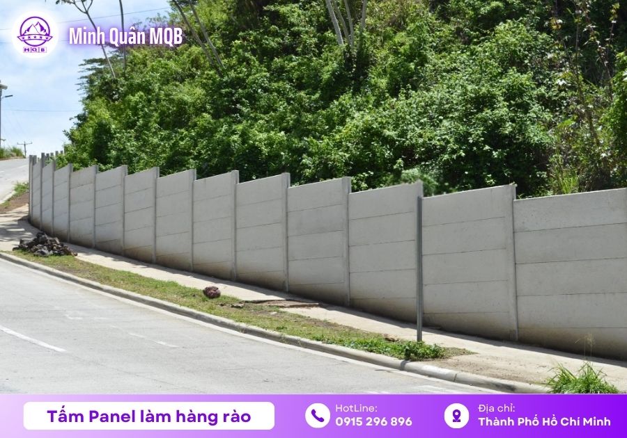 Tấm panel làm hàng rào đúc sẵn