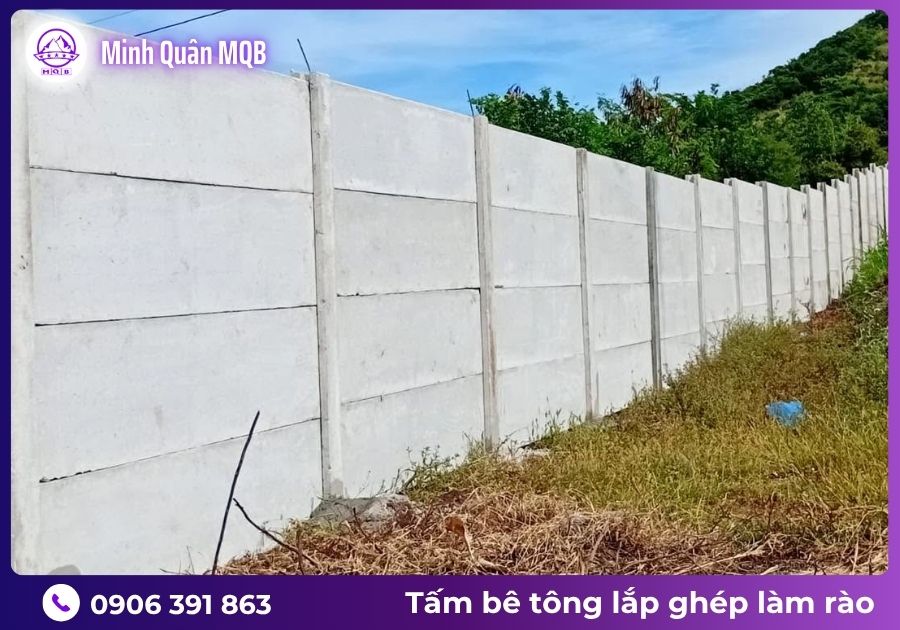 Mua tường bê tông lắp ghép trực tiếp từ đơn vị sản xuất 1 Tường bê tông lắp ghép