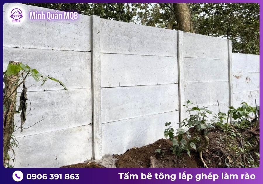 Mua tường bê tông lắp ghép trực tiếp từ đơn vị sản xuất 2 Tường bê tông lắp ghép chất lượng