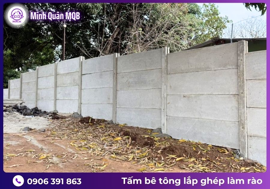 Mua tường bê tông lắp ghép trực tiếp từ đơn vị sản xuất 3 Tường bê tông lắp ghép giá rẻ