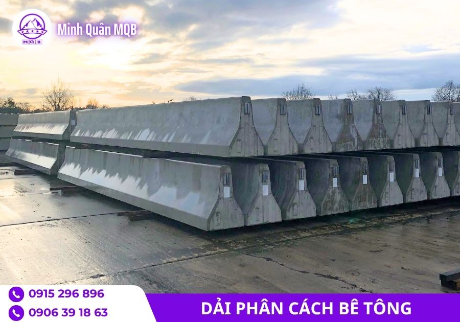 Ứng dụng dải phân cách đúc sẵn