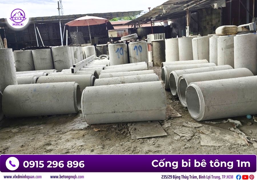 Cách bố trí bi cống D300 thoát nước cho KCN 3 Bi cống D300 thoát nước đúc sẵn