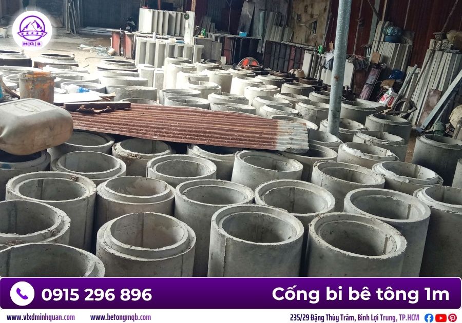 Cách bố trí bi cống D300 thoát nước cho KCN 4 Bi cống D300 thoát nước
