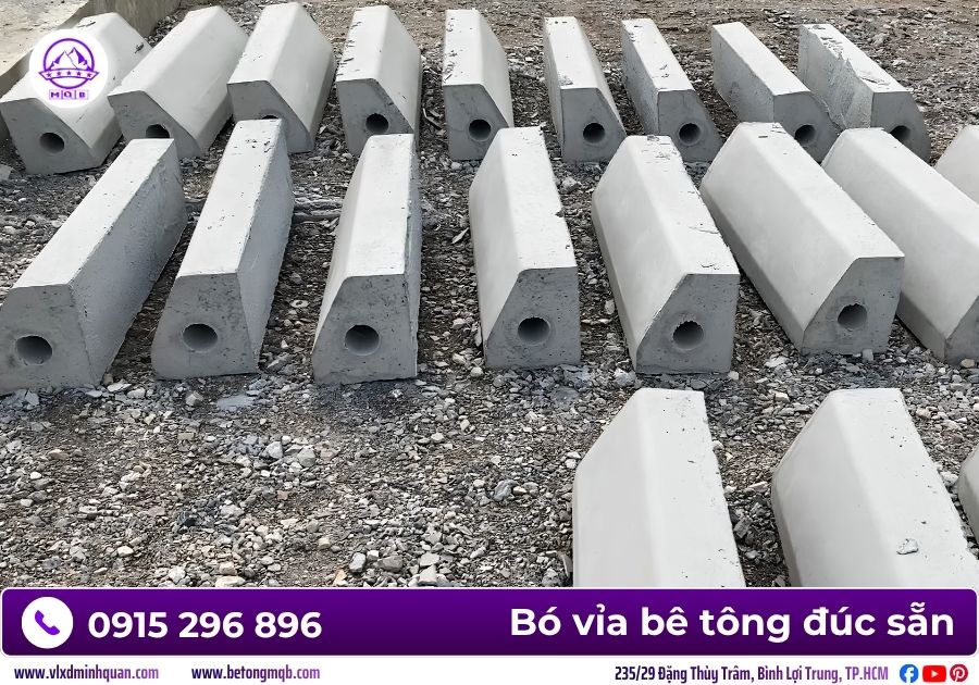 Bó vỉa bê tông 23x26x100