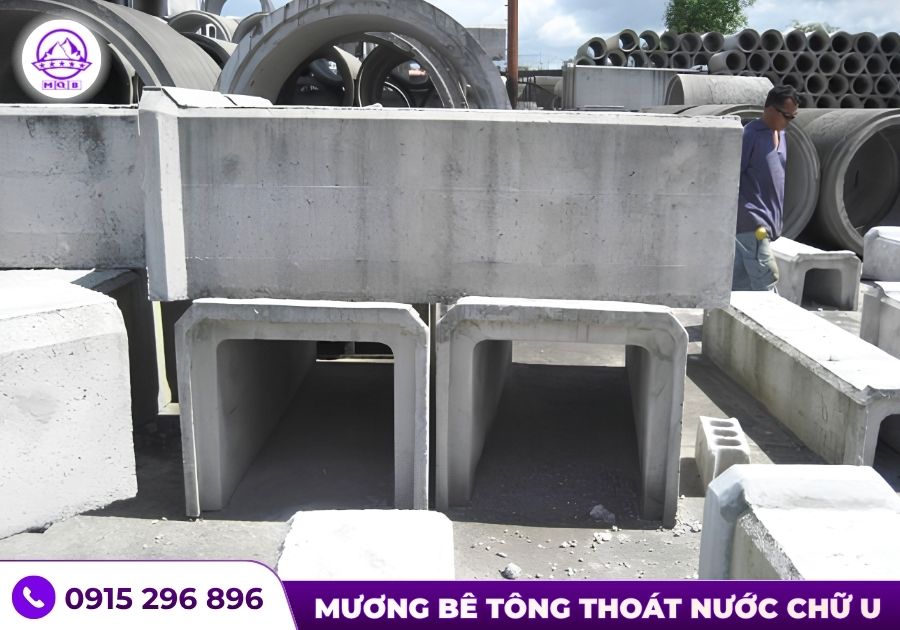 So sánh cấu kiện mương U BTCT mác 250 và mác 300 2 Cấu kiện mương U BTCT M250