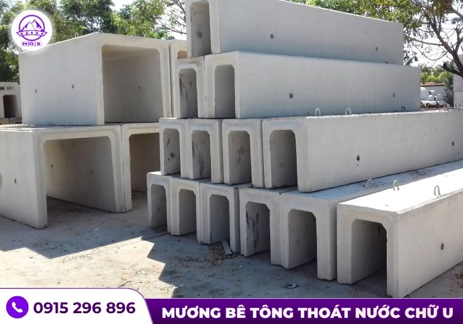 So sánh cấu kiện mương U BTCT mác 250 và mác 300 4 Cấu kiện mương U BTCT thoát nước