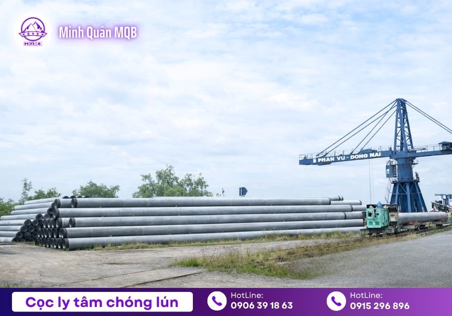 Cọc móng bê tông ly tâm và lợi ích trong thi công nền móng 1 coc mong be tong ly tam chiu luc