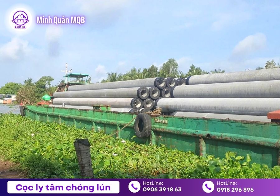Cọc móng bê tông ly tâm và lợi ích trong thi công nền móng 2 coc mong be tong ly tam diem manh