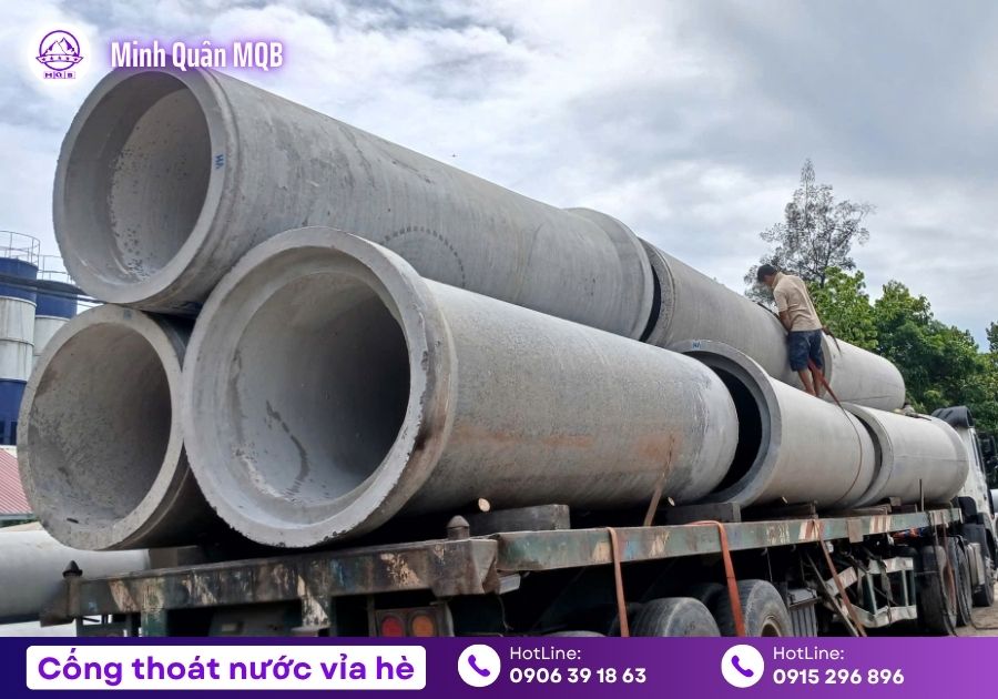 Cống thoát nước vỉa hè ly tâm dài 4m tại Miền Nam 12 Cống thoát nước vỉa hè