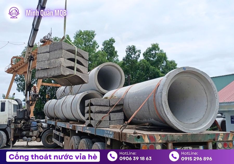 Cống thoát nước vỉa hè ly tâm dài 4m tại Miền Nam 10 Cung cấp cống thoát nước vỉa hè